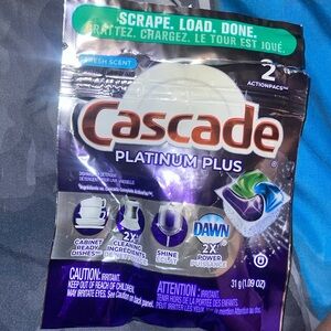 Cascade platinum plus dishwasher pods 🧽 2 action pacs ✌🏽